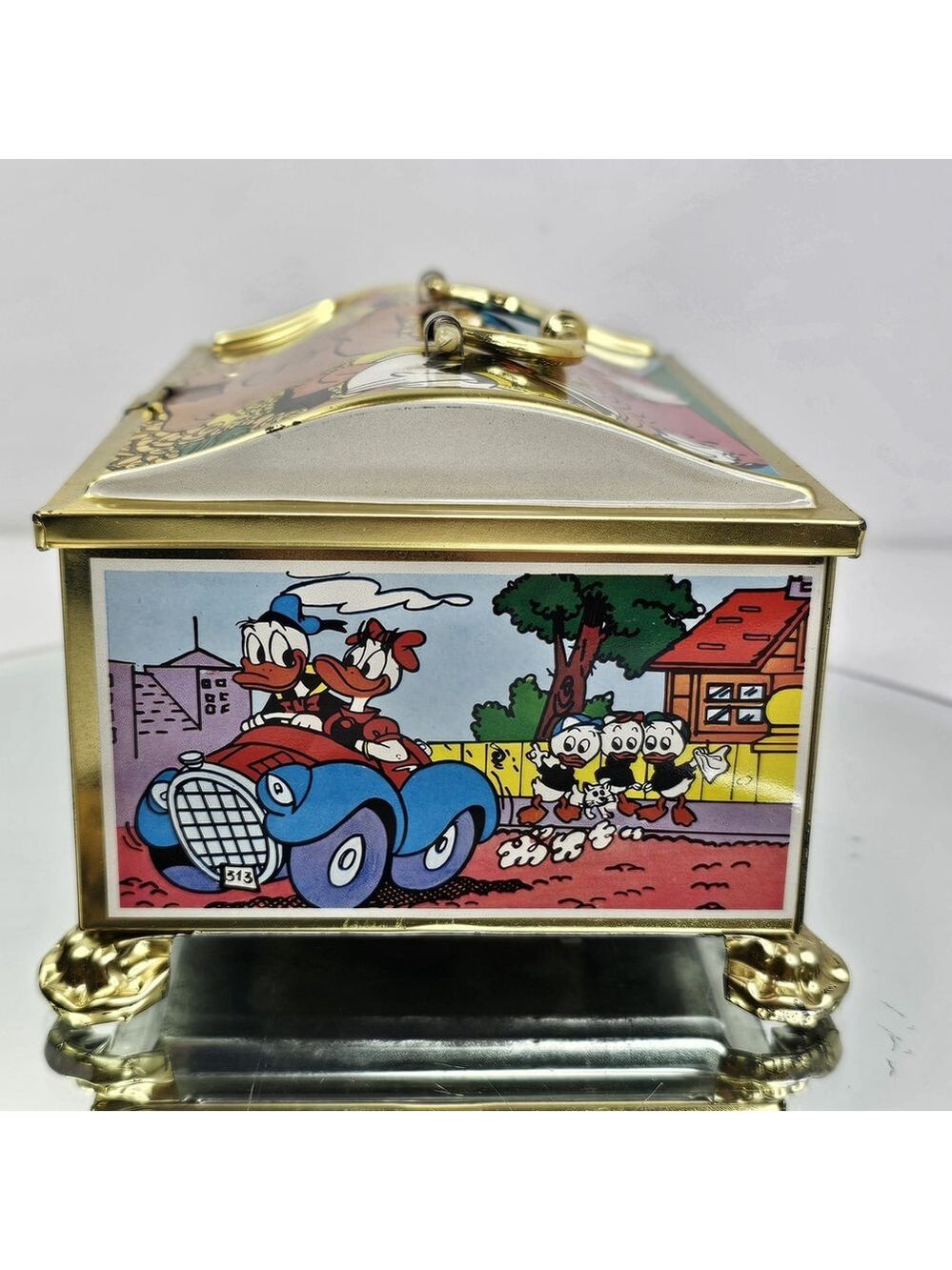 Disney Scholtens Candy Tin Coin Bank Toffee Box (No Candy) Donald Duck Germany - Picture 6 of 14